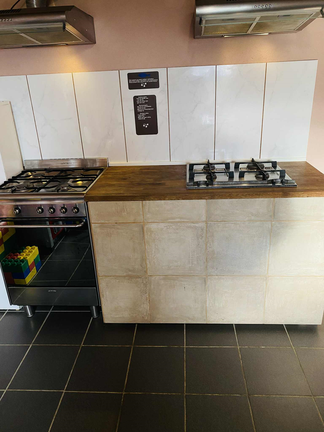 Clean campsite facilities building